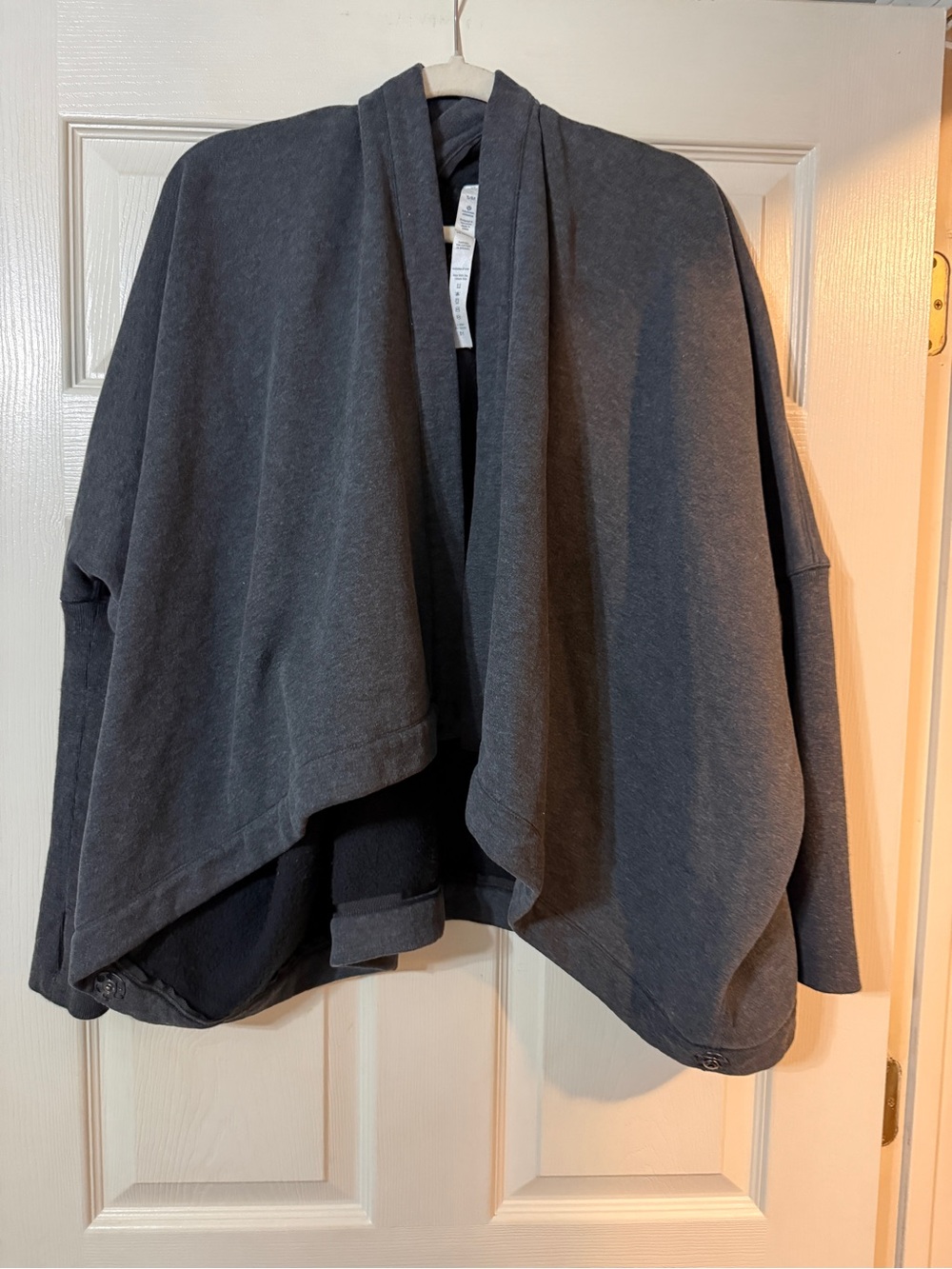 lululemon athletica Dark Charcoal Draped Open-Front Cape